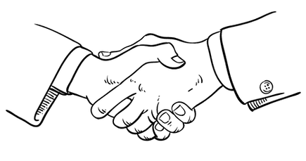 Handshake illustration